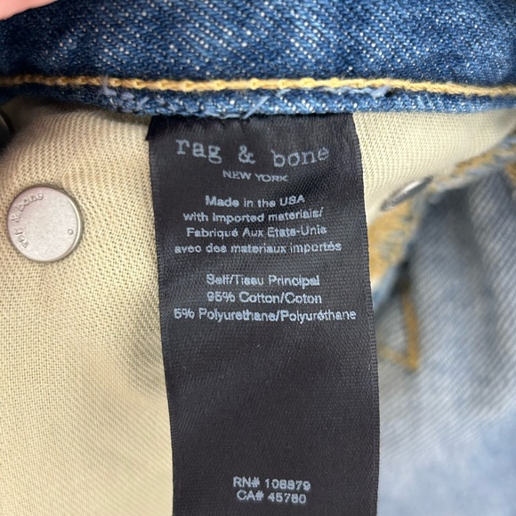 Rag & Bone New York PAMELA Distressed Ankle Women's 26 Mid Rise - Picture 13 of 14
